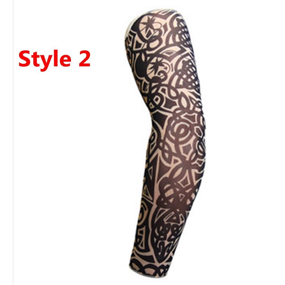 Protection Elastic Arm Warmer Tattoo Arm Sleeves Cycling Sports Long