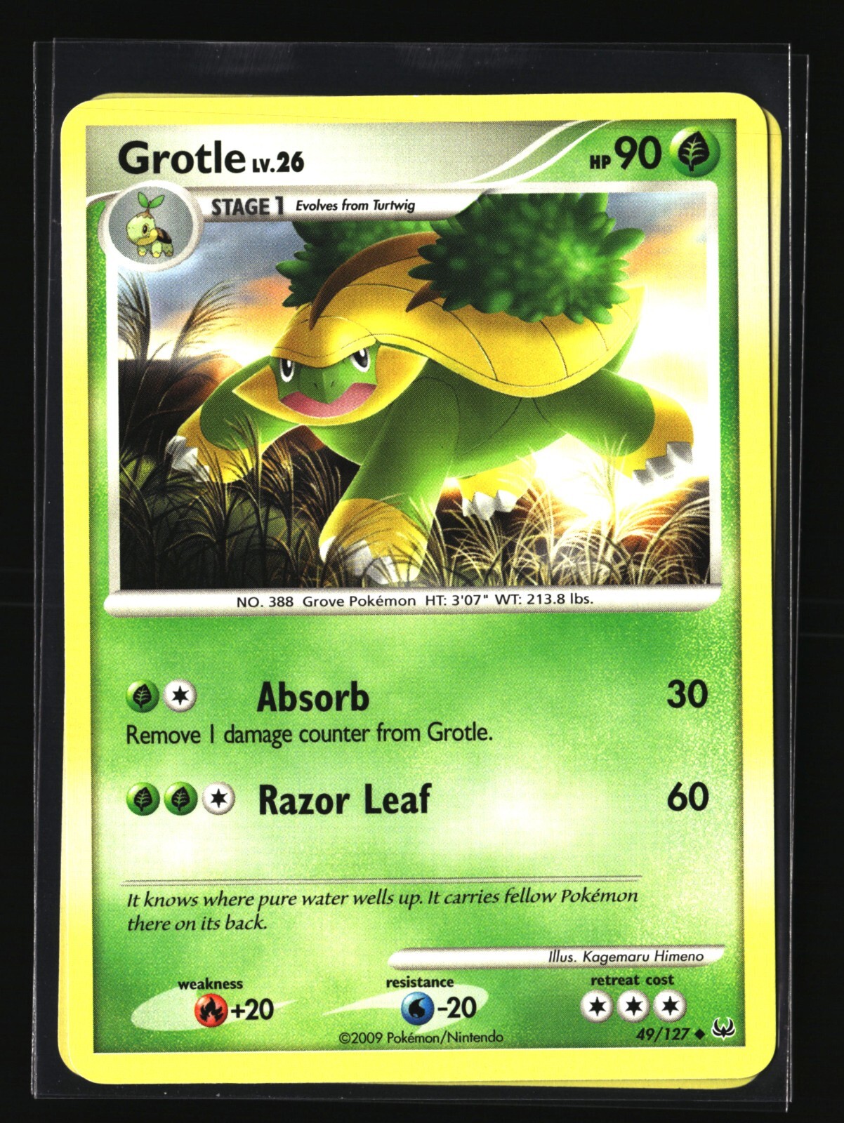 Pokemon GROTLE 49/127 Uncommon (2009 Platinum) NM/Near Mint