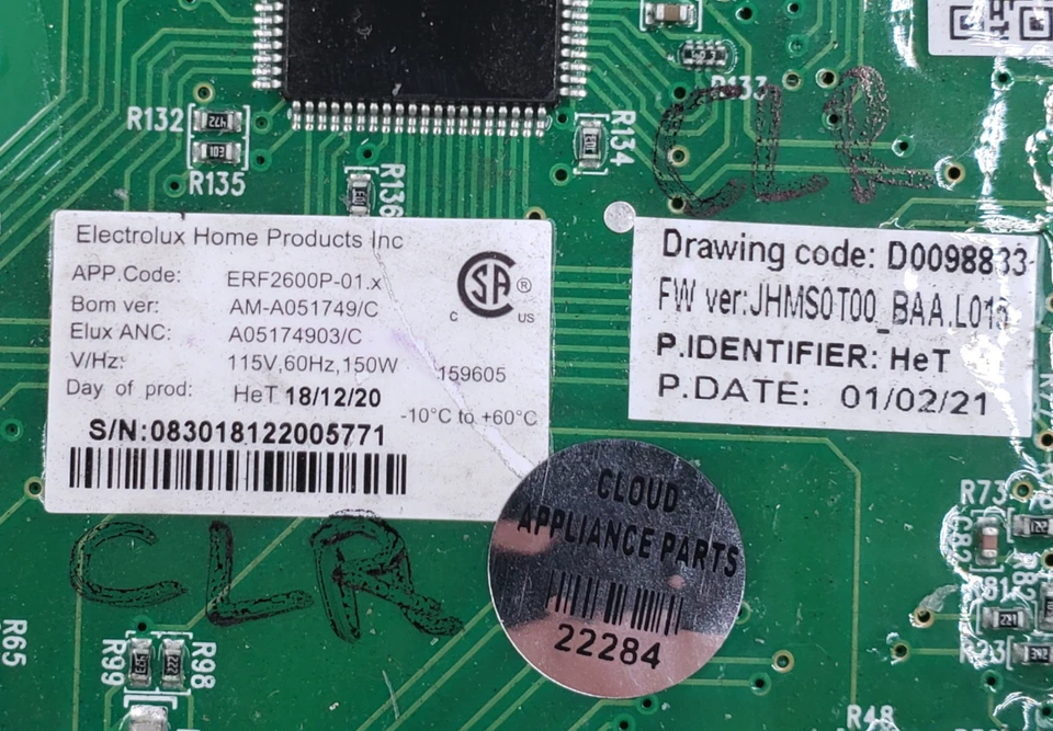 OEM Frigidaire Refrigerator Control A05174903 Same Day Ship & *60 Days Warranty* - Image 4 of 4