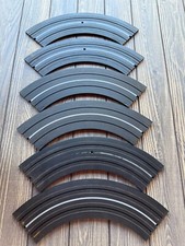 Vintage Aurora Model Motoring HO Scale Slot Car Track Curves Lot Of 6