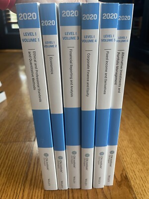 CFA Program Curriculum 2020 Level I, Volumes 1 - 6, Box Set | eBay
