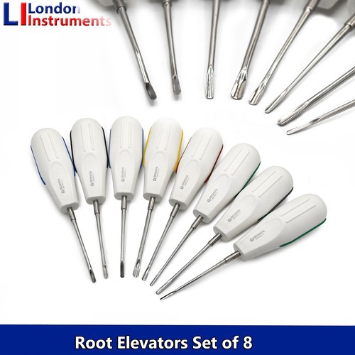Surgical Dental Tooth Luxation Root Extraction Dentist Elevators Tools - Picture 2 of 2