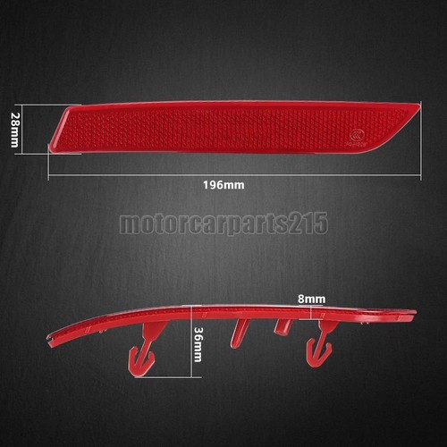 Rear Bumper Light Reflector Tail Lamp Right Left Side For Peugeot 508 2011-2014 - Picture 3 of 15