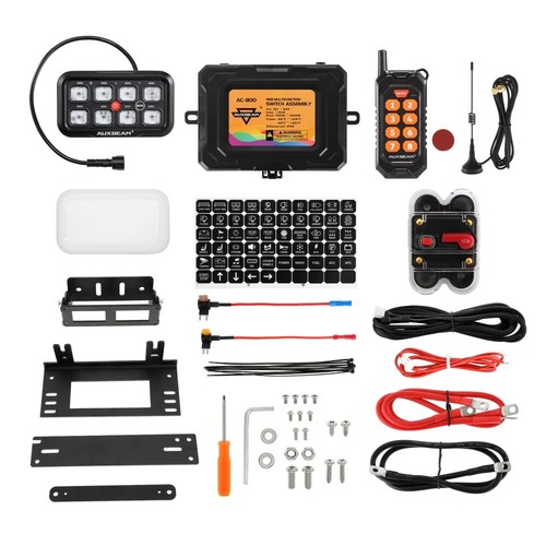 AUXBEAM RGB 8 Gang Switch Panel LED Light Bar Electronic Relay System APP+Remote - Picture 9 of 12
