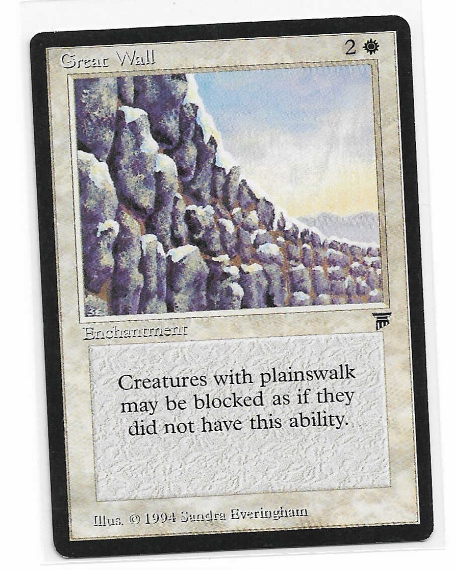 Magic the Gathering ~ MTG ~ 1x Great Wall ~ LEGENDS ~ M/NM