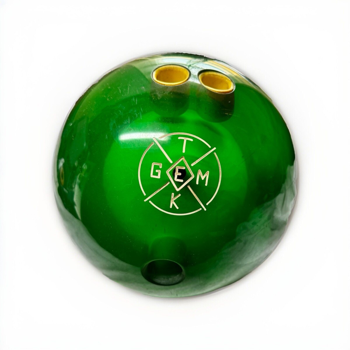 Gem Tek Clear Spooky Green Bowling Ball Drilled 15 LB | eBay