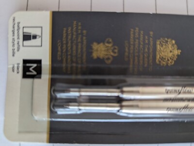 Genuine Parker Ballpoint Pen Refill Quink Flow M B New
