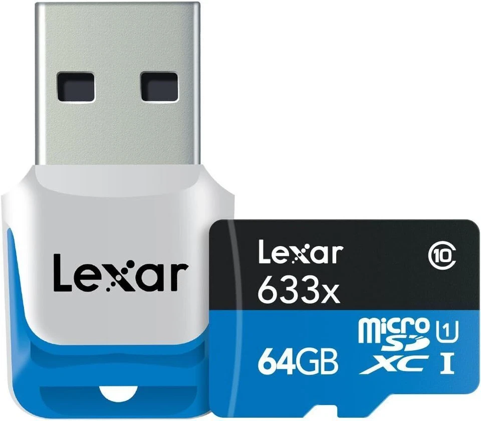 Lexar High-Performance microSDXC 633x 64GB UHS-I/U1 w/USB 3.0 - Image 3 of 4