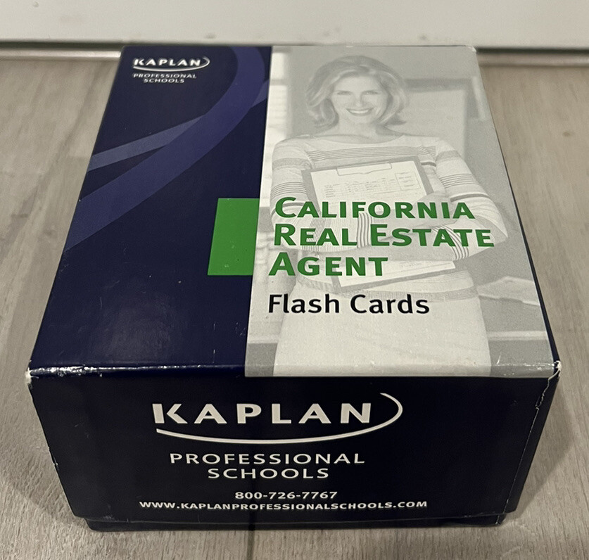 KAPLAN California Real Estate Agent Flash Cards 9781419560170 eBay
