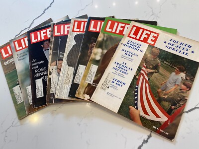 Lot of 8 LIFE May July 1970 | July 4th Special, Candice Bergen, Inflation