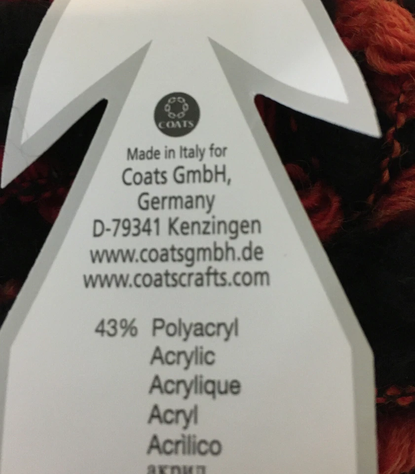 LOTE de 7 Hilos Gruesos Gedifra Marchella Color Rojo/Negro Foto 4 de 4