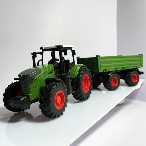41.91cm Big Tractor Toy Set Farm Toy Farm Animals Set Truck Toy Trailer Gift - Picture 11 of 11