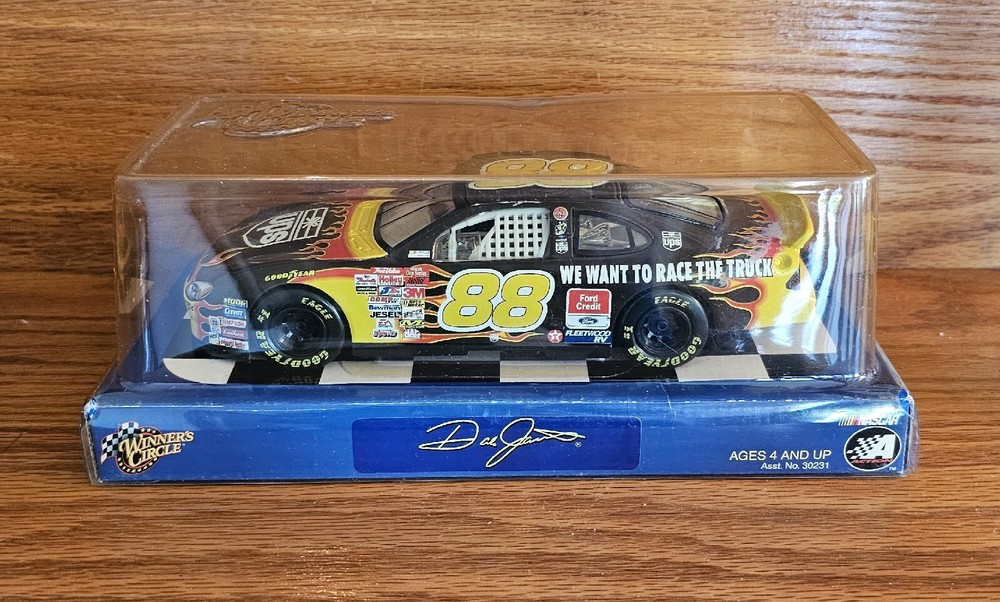 NASCAR Dale Jarrett #88 Racecar Winners Circle Collectible Race The Truck In Box