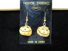 Jack-o-lantern pumpkin Happy Halloween Jewelry Earrings