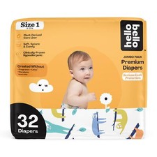 Hello Bello Premium Baby Diapers Size 1 I 32 Count of Disposable, Extra-Absor...