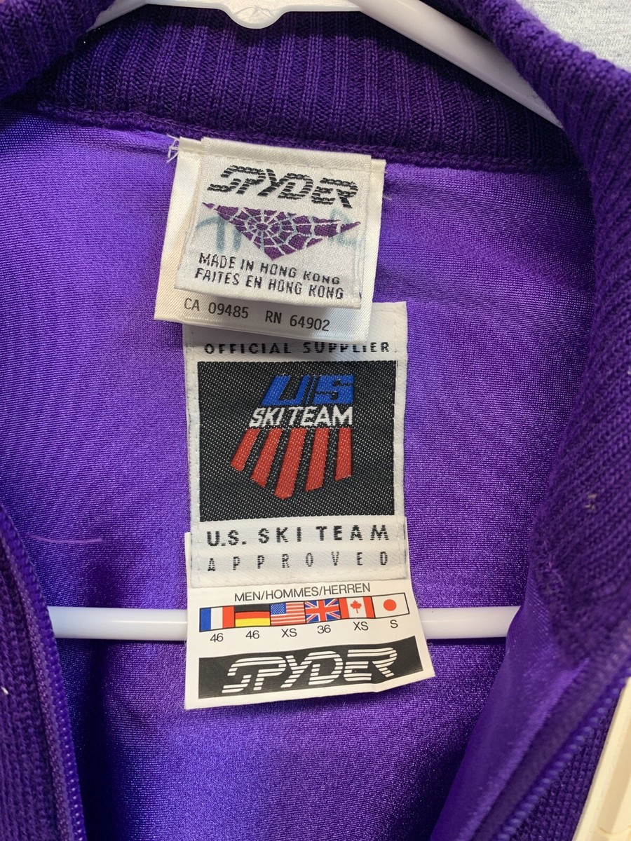 VTG Wool Spyder Padded US Ski Team Sweater Sweatshirt Purple VTG Wool Spyder Padded US Ski Team Sweater Sweatshirt Purple