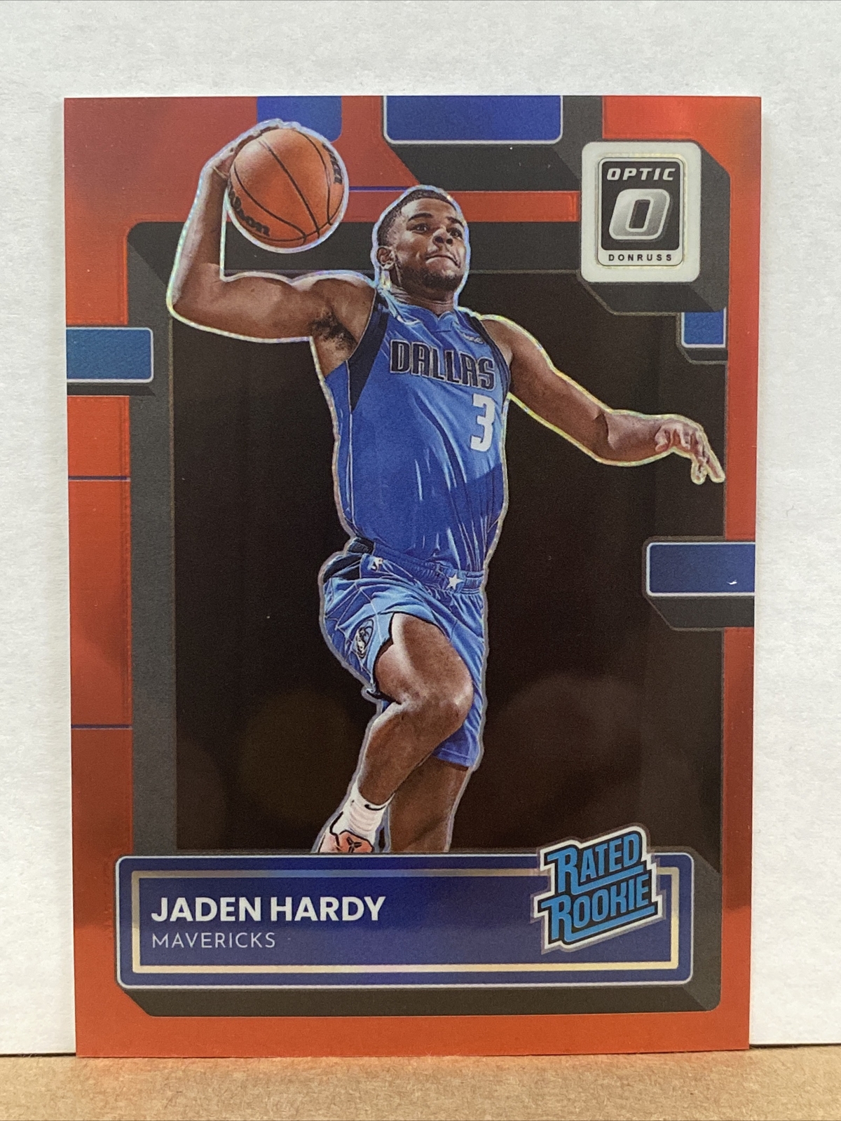 2022-23 Panini Donruss Optic Rated Red Prizm /99 Jaden Hardy #248 Rookie RC