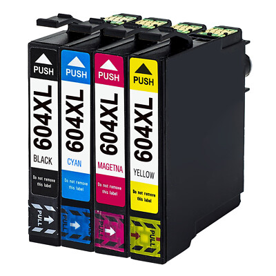 4x 604XL Patronen für XP-3205 XP-4200 XP-4205 WF-2910 WF-2930 WF-2935 WF-2950