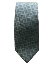 Kenneth Cole Men's Neck Tie Gray 59" L 4" W Silk Hand Made