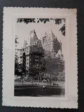 Photo ancienne Snapshot Québec Canada tirage Argentique 1960 Château 