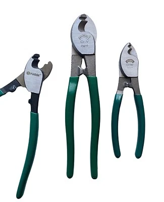 HUAQI 6 8 10" Electrical Wire Cable Cutter Cutting Side Snips Nipper Pliers Tool