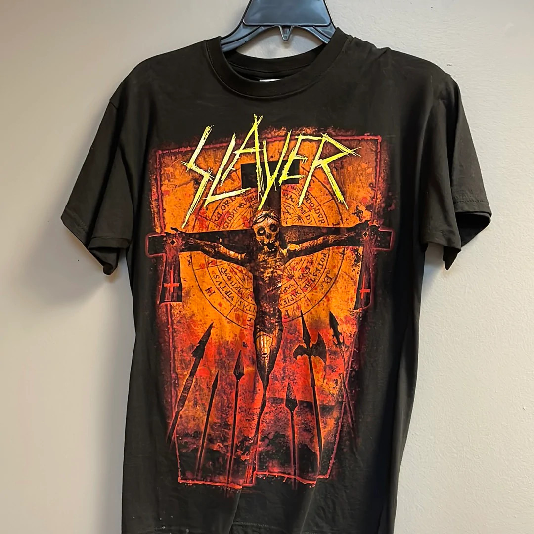 SLAYER90sヴィンテージtシャツ SLAYER T-Shirt 90's Vintage Retro Hard Rock Heavy Metal Band S-6XL