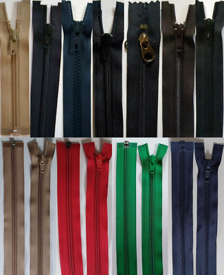 YKK or Dulon 4.5'' - 19'' Coil Separating Zipper Made in USA Jacket, Coats,Totes
