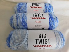 Big Twist Value lot of 3 Blue Ombre Dye Lot 456270
