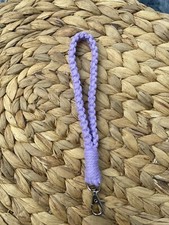 boho macrame wristlet Handmade Braided Keychain