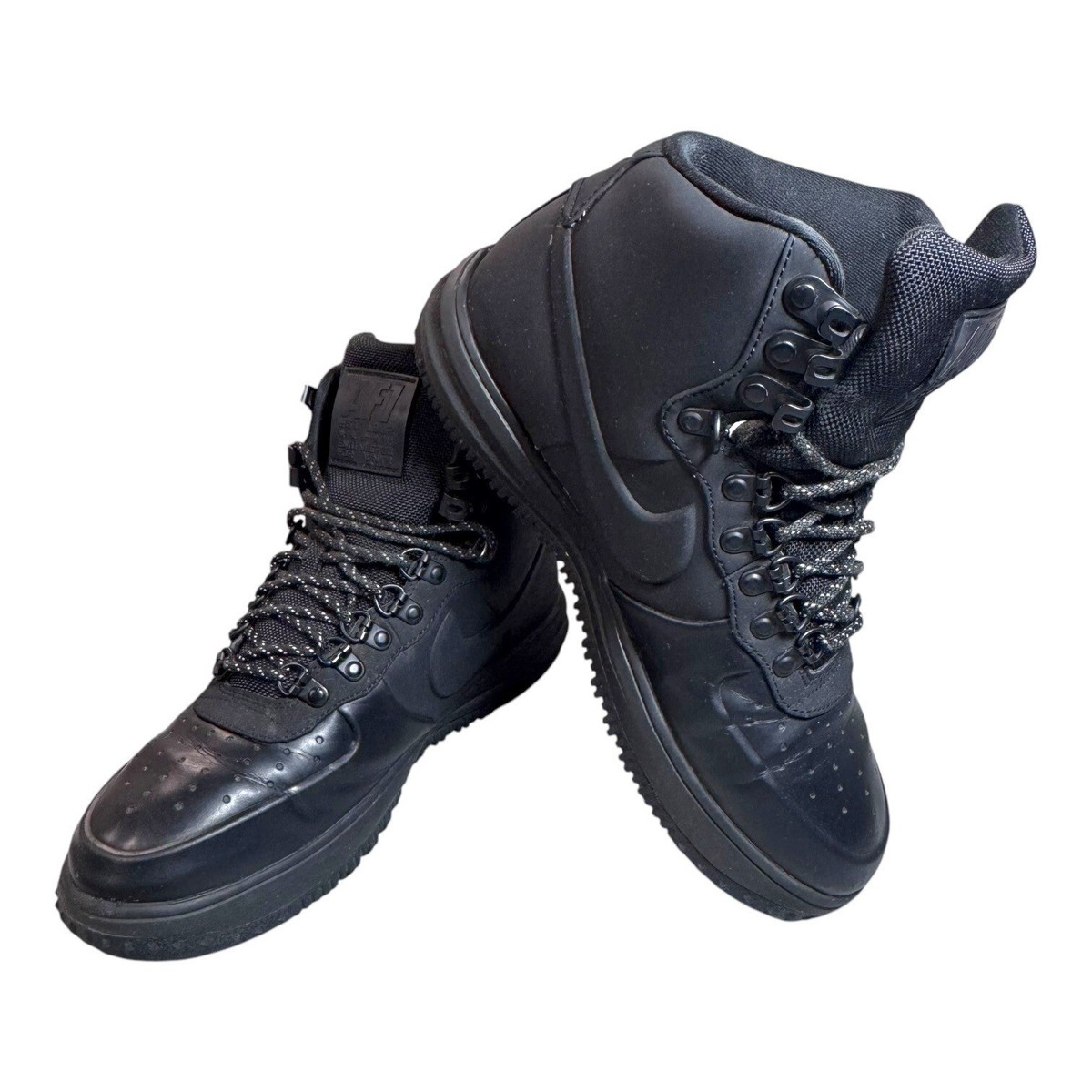 Nike Lunar Force 1 Duckboot 18 Triple Black Mens Size 8 BQ7930-003