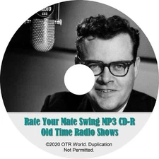 Rate Your Mate Old Time Radio Shows OTR OTRS 2 Episodes On MP3 CD-R