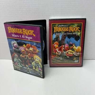 Fraggle Rock Where It All Began And Dance Your Cares Away DVD Lot