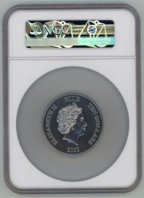 2022 3 oz Silver Coin $10 Harry Potter Hogwarts Great Hall NGC 70