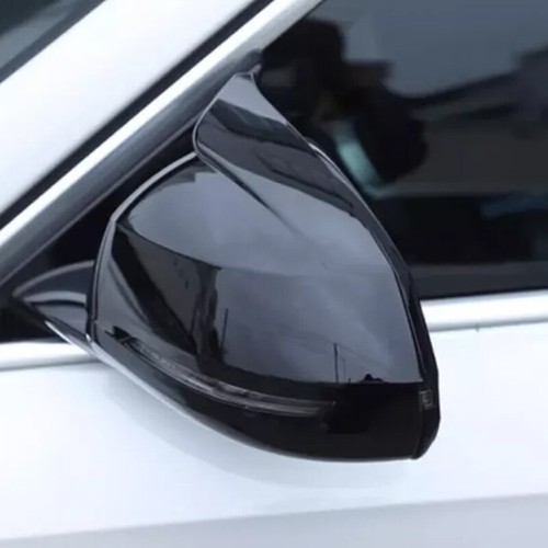 For BMW X1 U11 U12 2023 2024 Black Car Side Rear View Door Mirror Cap Cover Trim - Picture 3 of 14