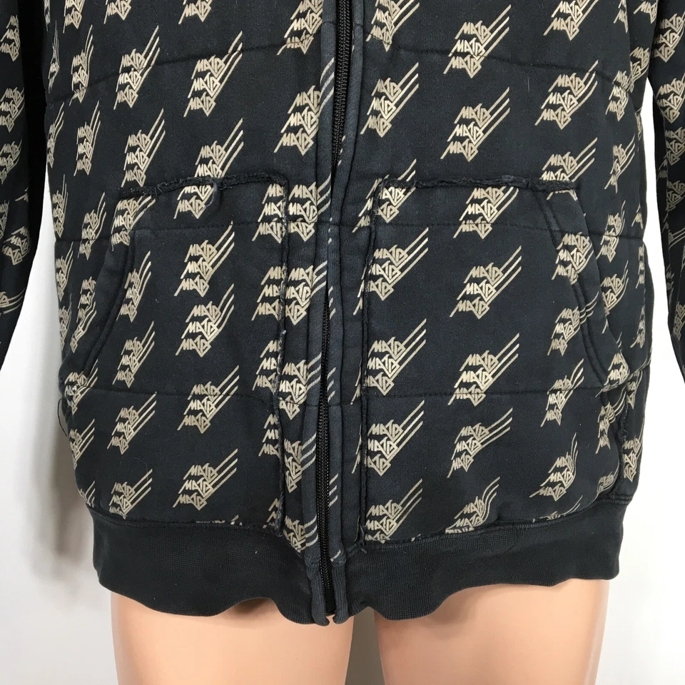 De Colección Y2k Matix Estampado Completo Cremallera Sudadera con Capucha Patinador Surf Talla L Foto 4 de 4