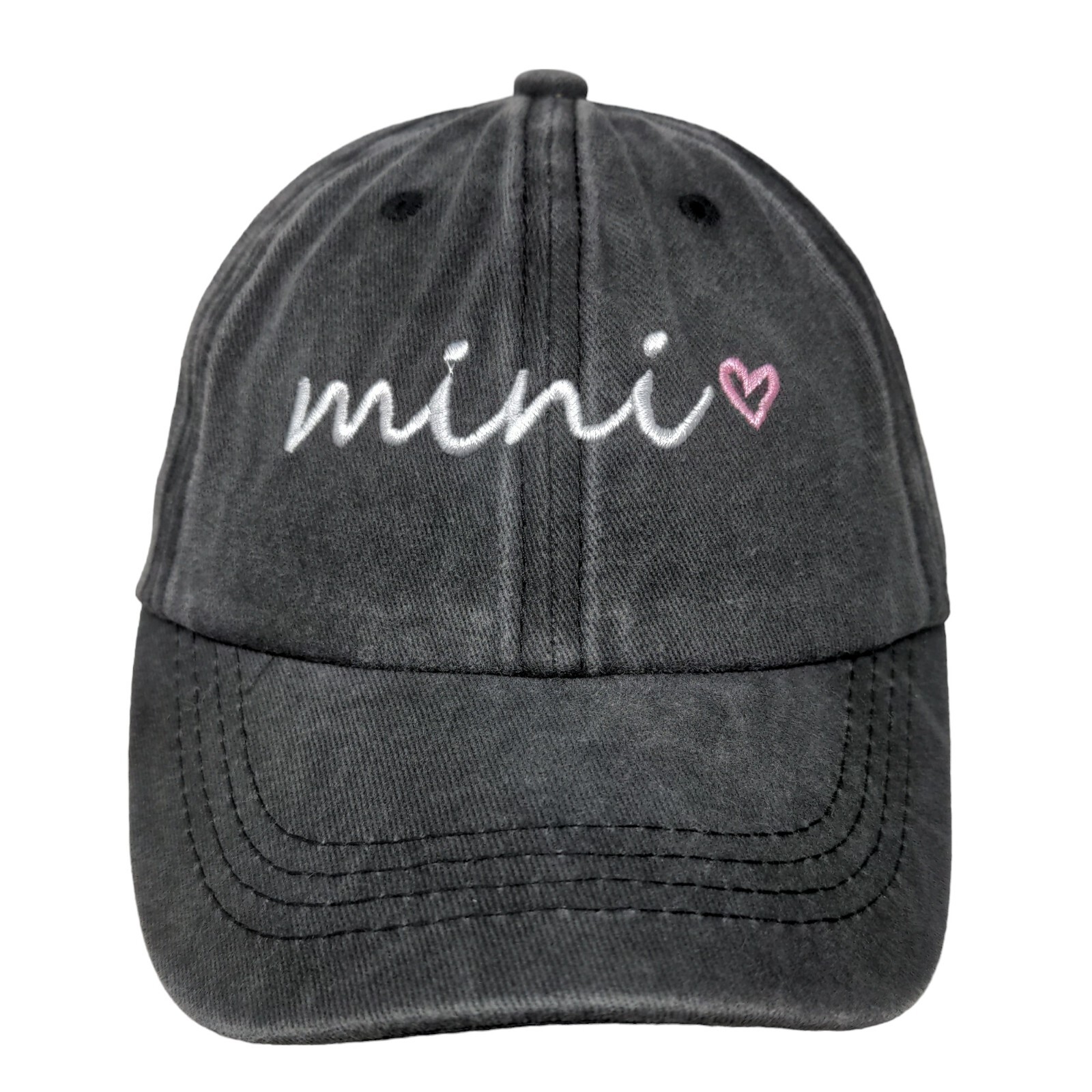 Mini Slideback Hat Gray One Size Adjustable Embro… - image 1