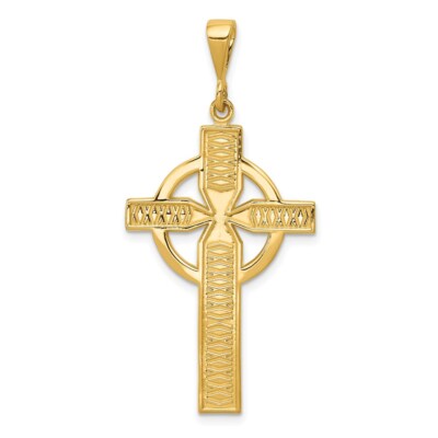 14k Gelbgold Keltenkreuz Anhänger 2,13g (L-44mm, B-21mm)