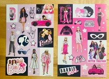 BARBIE STICKERS 2 SHEETS FREE SHIPPING SALE