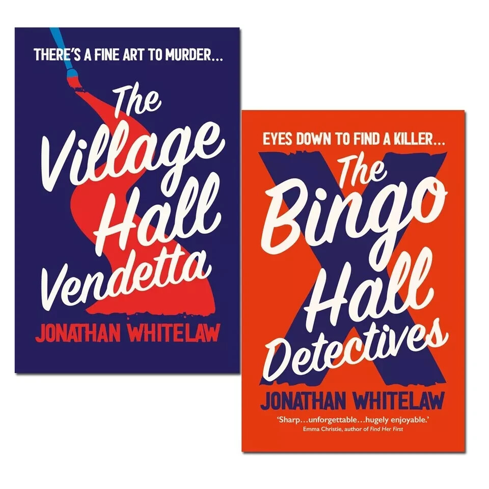 Jonathan Whitelaw 2 Books Set The Bingo Hall Detectives, Village Hall Vendetta