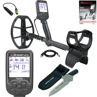 Nokta The Legend SMF Metal Detector w/ LG30 12'' x 9'' Coil Bundle with Digger