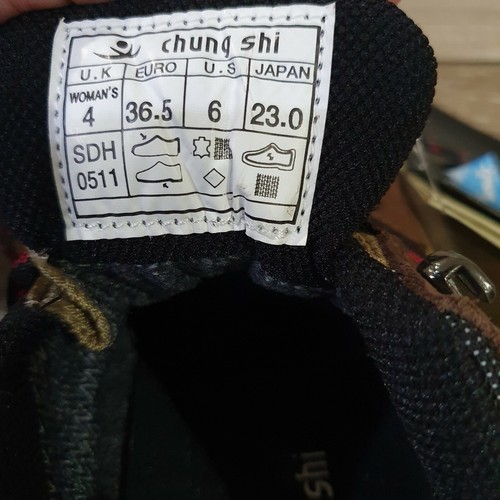 CHUNG SHI Rocker Toning Hiking Walking Leather Shoes Boots Women's US Size 6 NEW - Picture 7 of 8