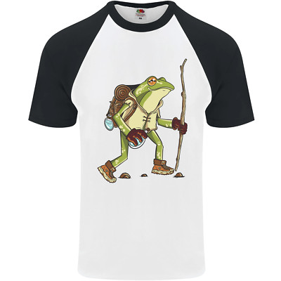 Baseball-T-Shirt Trekking Wandern Frosch Kröte lustig Herren S/S