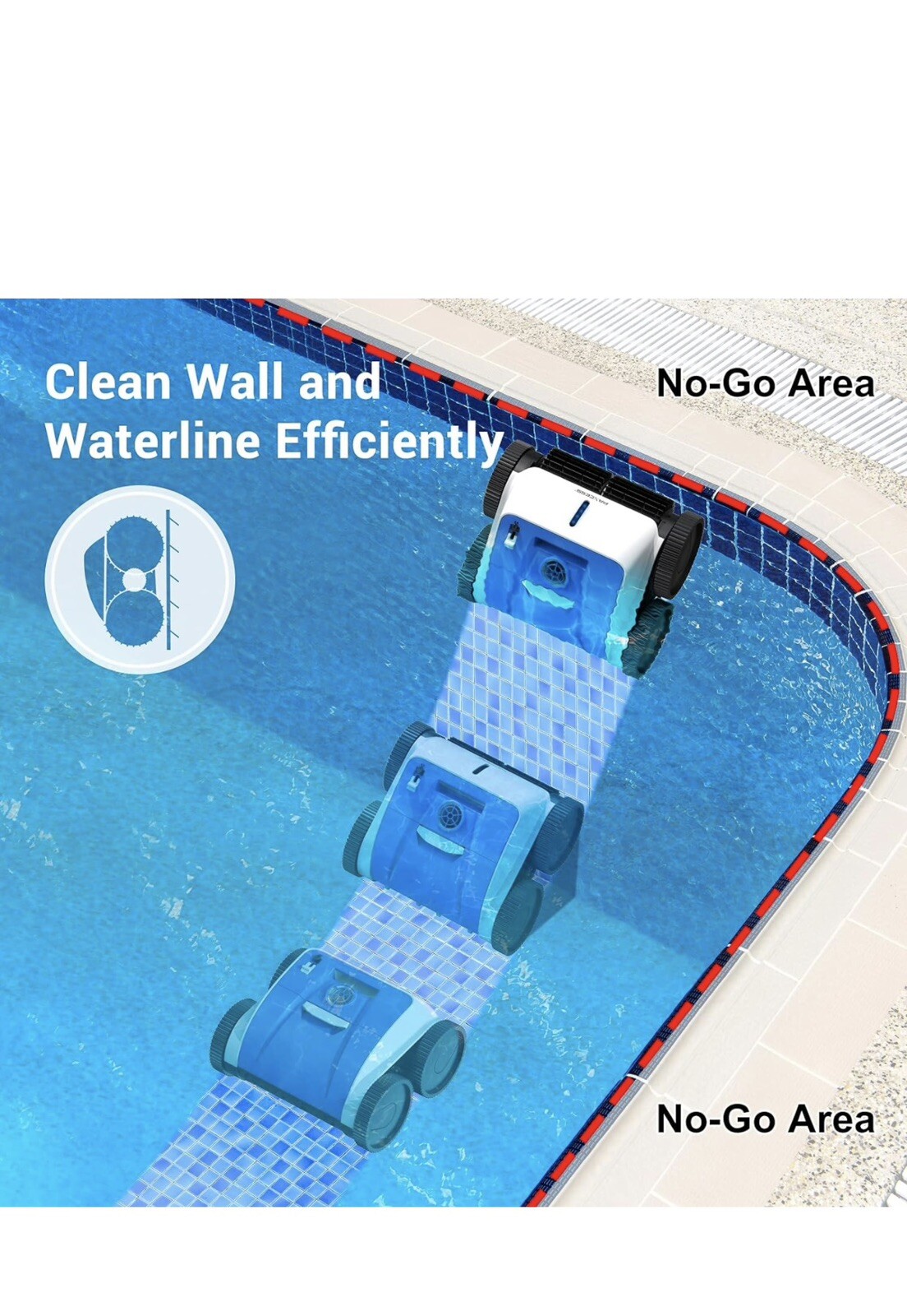 Paxcess HJ3172 Auto Robotic Wall Climbing Pool Vacuum eBay