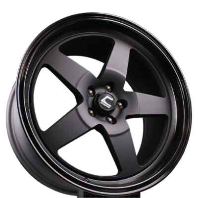 Cosmis Racing XT-005R Wheel Flat Black w/ Glossy Lip 18x9 +35mm 5x114.3
