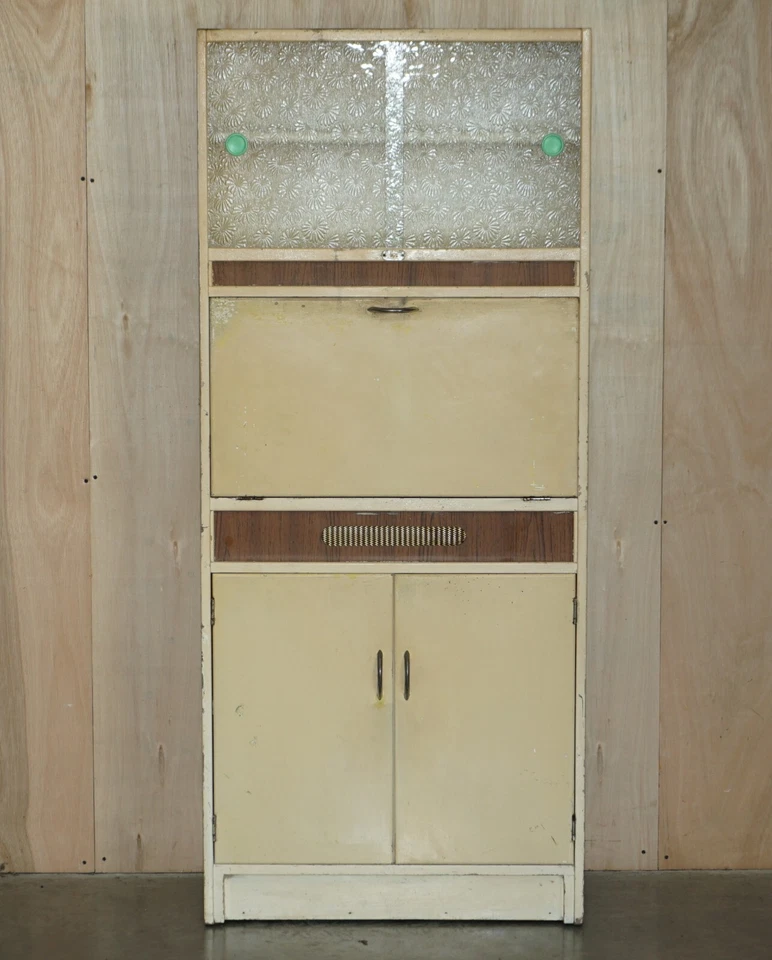 Классный ретро оригинальный английский кухонный шкаф для галантереи Larda 1950-е - Изображение 2 из 4