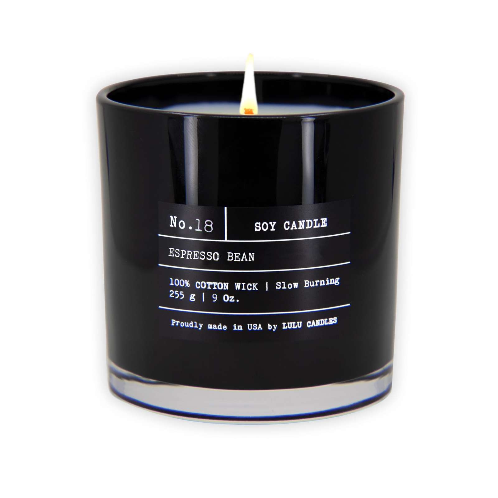 Luxury Espresso Bean Scented Soy Candle Hand-Poured in the USA