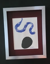 🔥 Joan Miro | Vintage 1983 Signed Colorful Print | Mounted and Framed