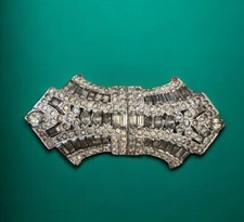 Rare Polcini At Deco Pat Pending Furclip Duet Brooch Pin