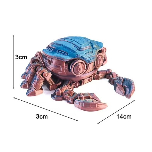 Artificial Mechanical Crab Joint Movable Animal Model Adult Toy - Picture 2 of 14