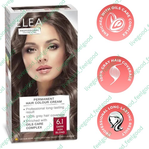 ELEA Crema Colorante Permanente Capelli Colore Professionale 100% Grigio Copertura Capelli - Foto 30 di 48